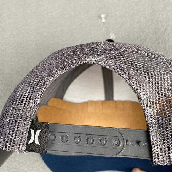 Hurley Men Sportswear Trucker SnapBack Hat Cap Blue  Adult,Adjustable,One Size - Picture 3 of 9